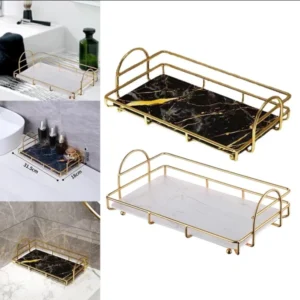 Display Tray for Makeup, Lipstick, Perfume & Jewelry - Elegant Vanity Organizer.