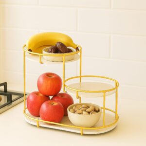Luxury Design Free Standing 3 Tier Makeup Organizer Shelf Elegant Storage for Vanity 3