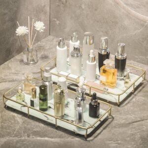 Metal Shelf Makeup Organizer - Cosmetic Storage Rack for Stylish Vanity Organization
