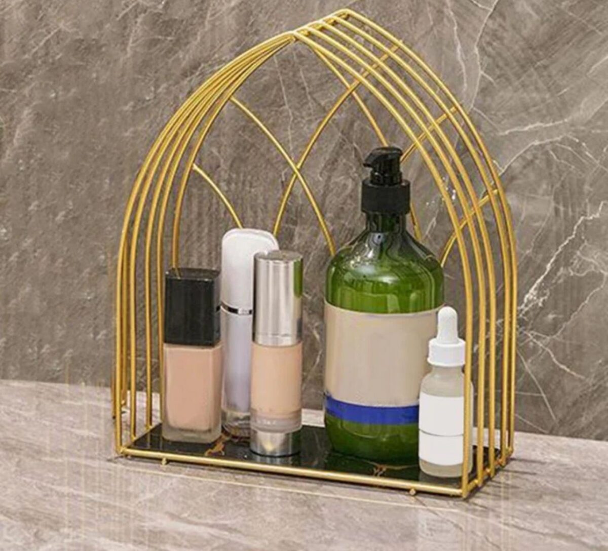 Luxury Golden Arch Shaped Organizer Shelf 6