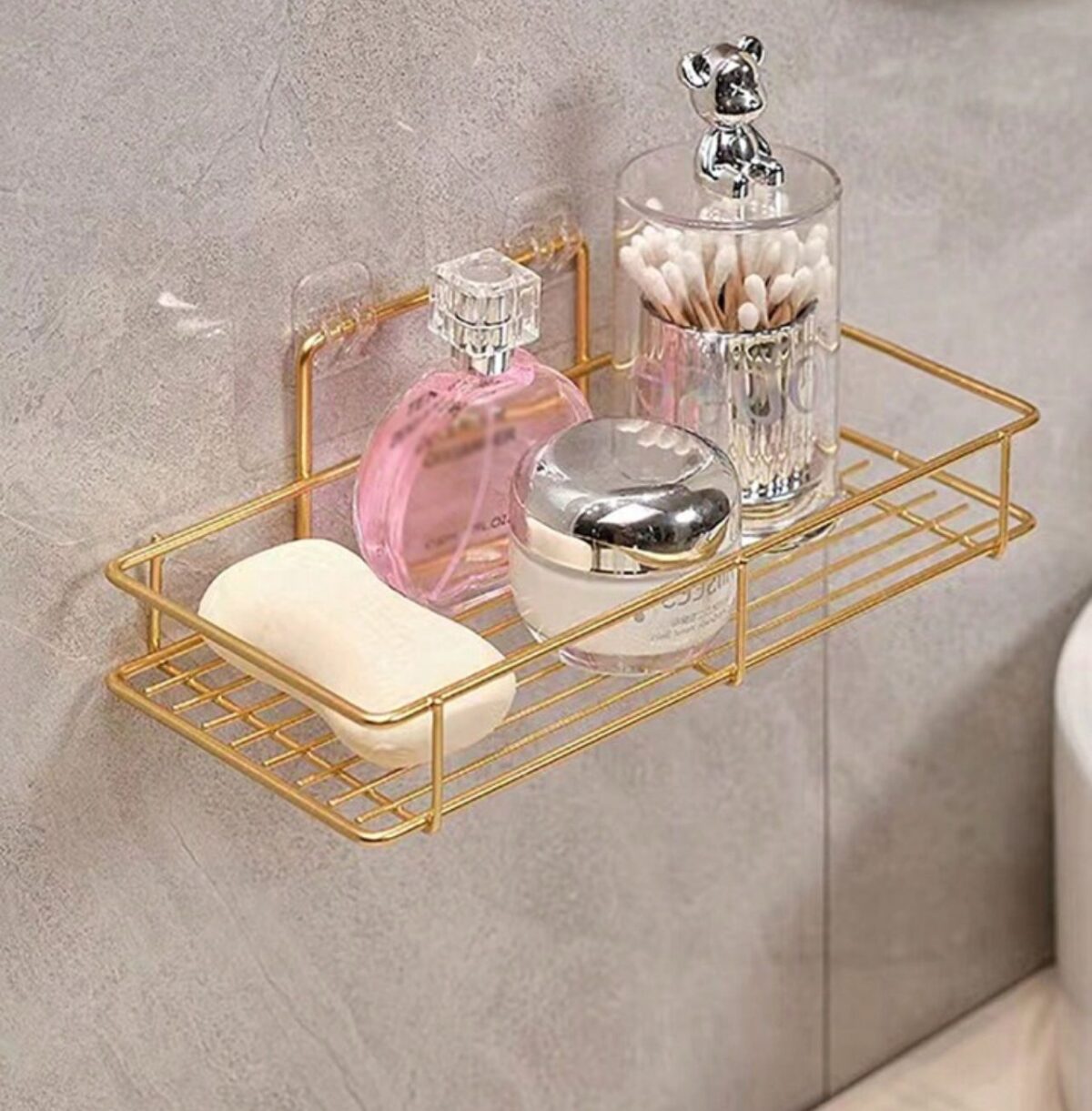 GoldenGlow 2 Tier Bathroom Shelf 12
