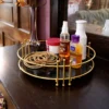 Luxury Makeup Organizer Mirror Tray for Cosmetics -Stylish Storage Solution