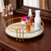 Luxury Makeup Organizer Mirror Tray for Cosmetics -Stylish Storage Solution Makeup