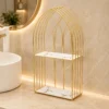 2-Layer Arc Design Cosmetic Organizer & Washroom Rack