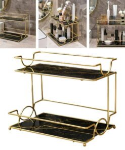 Alternative view of 2 layer Skin care and Makeup Display Stand