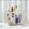 2-Tier Acrylic Makeup Organizer Tray – Clear Cosmetic Storage for Vanity & Countertop (5)