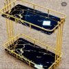 2-Tier Cosmetic Storage Stand – Makeup Organizer for Vanity and Bathroom (1)