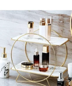 2-Tier Cosmetics Organizer – Latest Round Holder Design for Stylish Makeup Storage