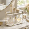 2-Tier Free Standing Makeup Organizer