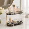 2 Tier Free Standing Makeup Organizer Shelf 4