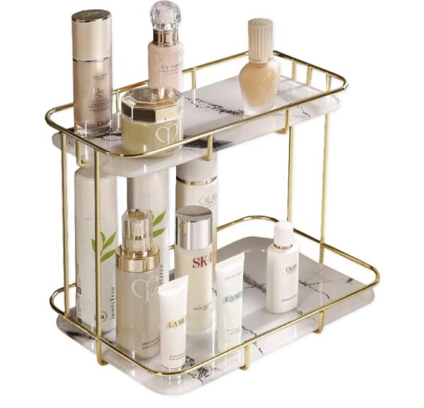 2-Tier Free Standing Shelf Organizer with European Design - Image 5