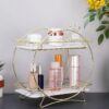 2 Tier Skincare and Makeup Display Stand – Elegant Storage for Your Beauty Essentials (1)