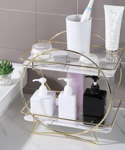 2 Tier Skincare and Makeup Display Stand – Elegant Storage for Your Beauty Essentials
