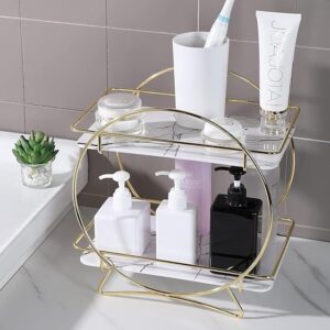2 Tier Skincare and Makeup Display Stand – Elegant Storage for Your Beauty Essentials
