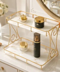 Alternative view of 2-Tier Vanity Organizer for Cosmetics