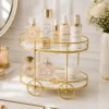 2 layer Trolley Shape Makeup Storage Stand 2