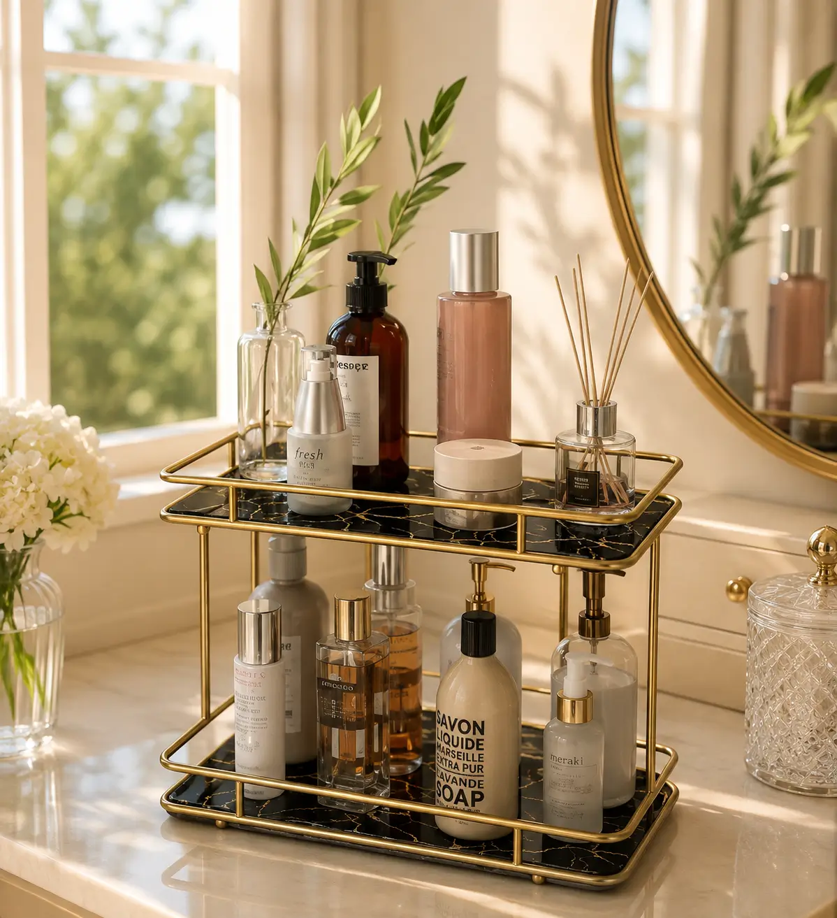 Makeup Storage Rack