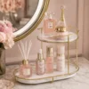 2 tier luxury makeup organizer countertop 1 1