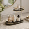 2 tier luxury makeup organizer countertop 2