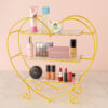 3-Tier Heart Design Makeup Organizer A Beautiful Luxury Design for Your Vanity