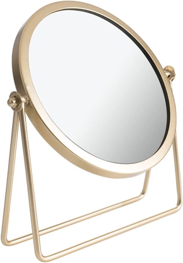 360-Degree Rotating Vanity Mirror-Sleek Round Design for Beauty Routines - Image 4