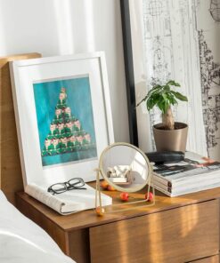 360-Degree Rotating Vanity Mirror-Sleek Round Design for Beauty Routines (7)