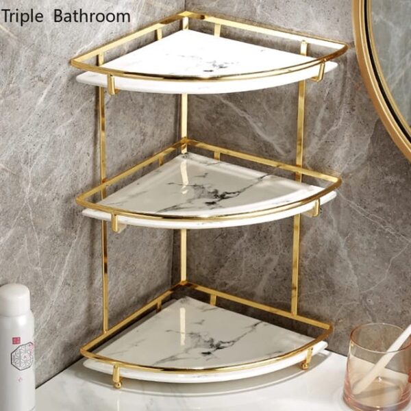 Corner Countertop Organizer – 3 Tier Shelf with Premium Design for Compact Storage (4)