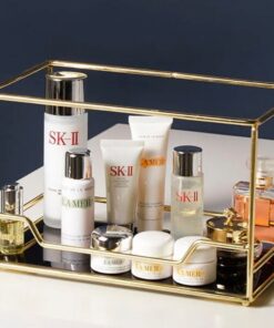 Cosmetics Organizer Tray for Jewelry, Perfume & Makeup – Elegant Storage for Vanity & Countertop