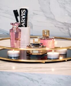 Cosmetics Organizer Tray with Mirror – Stylish Storage for Makeup, Jewelry & Vanity Essentials (2)