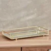 Cosmetics Organizer Tray with Mirror – Stylish Vanity & Food Display for Home Decor Lovers (3)