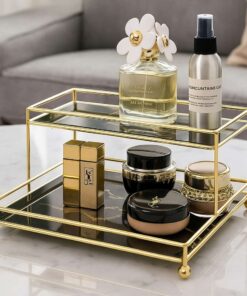 Double Layer Premium Organizer – Elegant Storage Solution for Cosmetics, Jewelry & More (1)