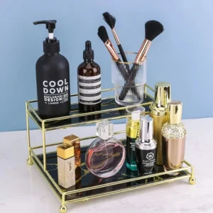 Double Layer Premium Organizer – Elegant Storage Solution for Cosmetics, Jewelry & More (2)