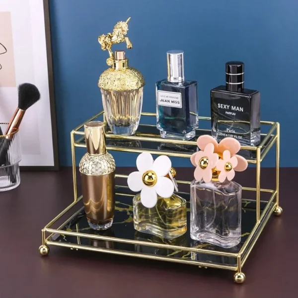 Double Layer Premium Organizer – Elegant Storage Solution for Cosmetics, Jewelry & More - Image 4