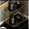 Elegant European Style Bathroom Organizer for Cosmetic Storage and Vanity Decor (4)