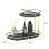 Free Standing 2-Tier Shelf – Luxury Makeup Organizer for Home & Vanity (1)