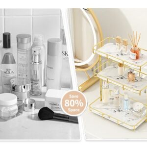 Gold Free Standing 3-Tier Shelf – Luxury Organizer for Perfume & Makeup Storage