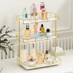 Gold Free Standing 3-Tier Shelf – Luxury Organizer for Perfume & Makeup Storage