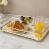 Gold Metal Serving Tray 1