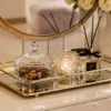 Gold Metal Serving Tray 2