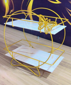 Alternative view of Luxury 2-Tier Cosmetic Organizer-Multi-Functional Vanity Storage Shelf for Bathroom & Countertops