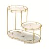 Luxury Design Free-Standing 3-Tier Makeup Organizer Shelf – Elegant Storage for Vanity