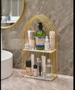 Luxury-Golden-Arch-Shaped-Organizer-Shelf-1