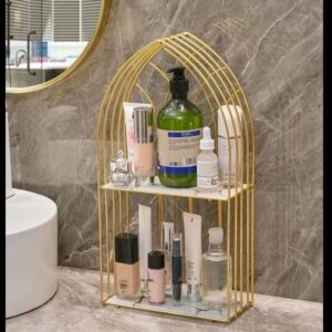 Luxury-Golden-Arch-Shaped-Organizer-Shelf-1