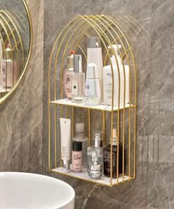 Luxury-Golden-Arch-Shaped-Organizer-Shelf-3