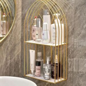 Luxury-Golden-Arch-Shaped-Organizer-Shelf-3