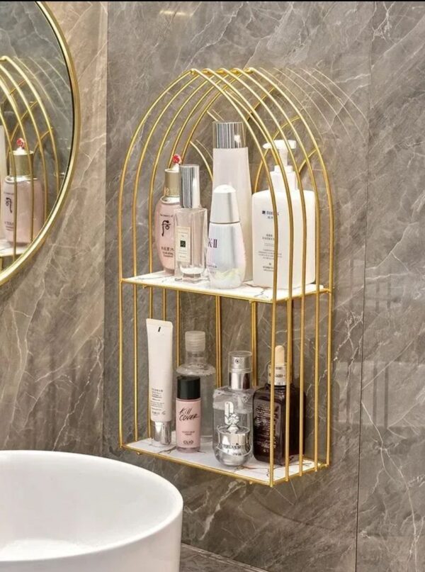 Luxury-Golden-Arch-Shaped-Organizer-Shelf-3