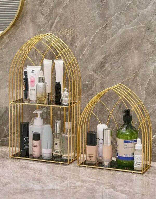 Luxury-Golden-Arch-Shaped-Organizer-Shelf-5