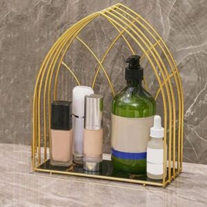 Luxury-Golden-Arch-Shaped-Organizer-Shelf-6