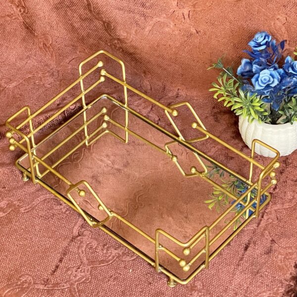 Luxury Jewelry and Perfume Organizer with a Stunning Cosmetics Tray Mirror - Image 4