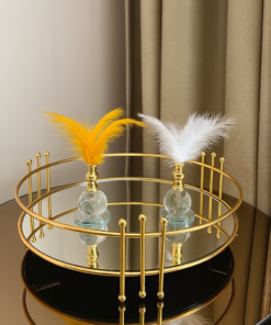 Luxury Makeup Organizer Mirror Tray for Cosmetics -Stylish Storage Solution (2)